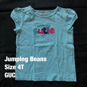 Jumping Beans Girls Size 4T Blue Shirt Mommy’s Little Cutie